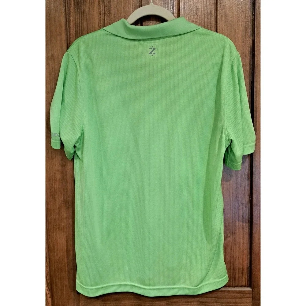 Mens Med Izod Golf Shirt Short Sleeve‎ Polo Lime Green Athleticore Golfcore